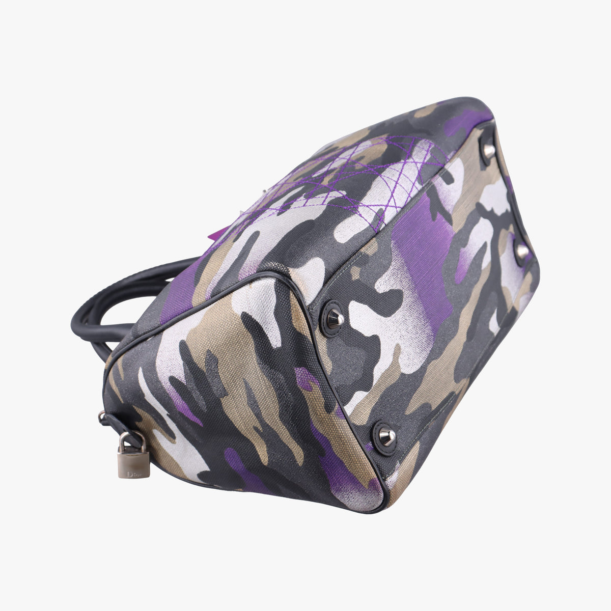 Camouflage Print Bowler Multicolour canvas 10-BO-1111カモフラージュプリントボウラー マルチカラー キャンバス 10-BO-1111