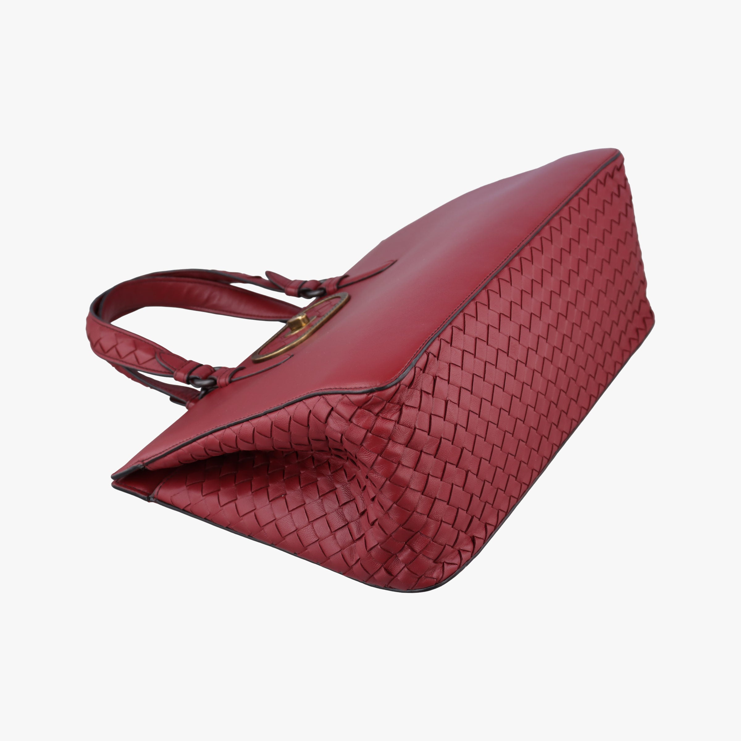 Intrecciato Ellitica Red lambskin B07612356Aイントレチャート エリティカ レッド ラムスキン B07612356A