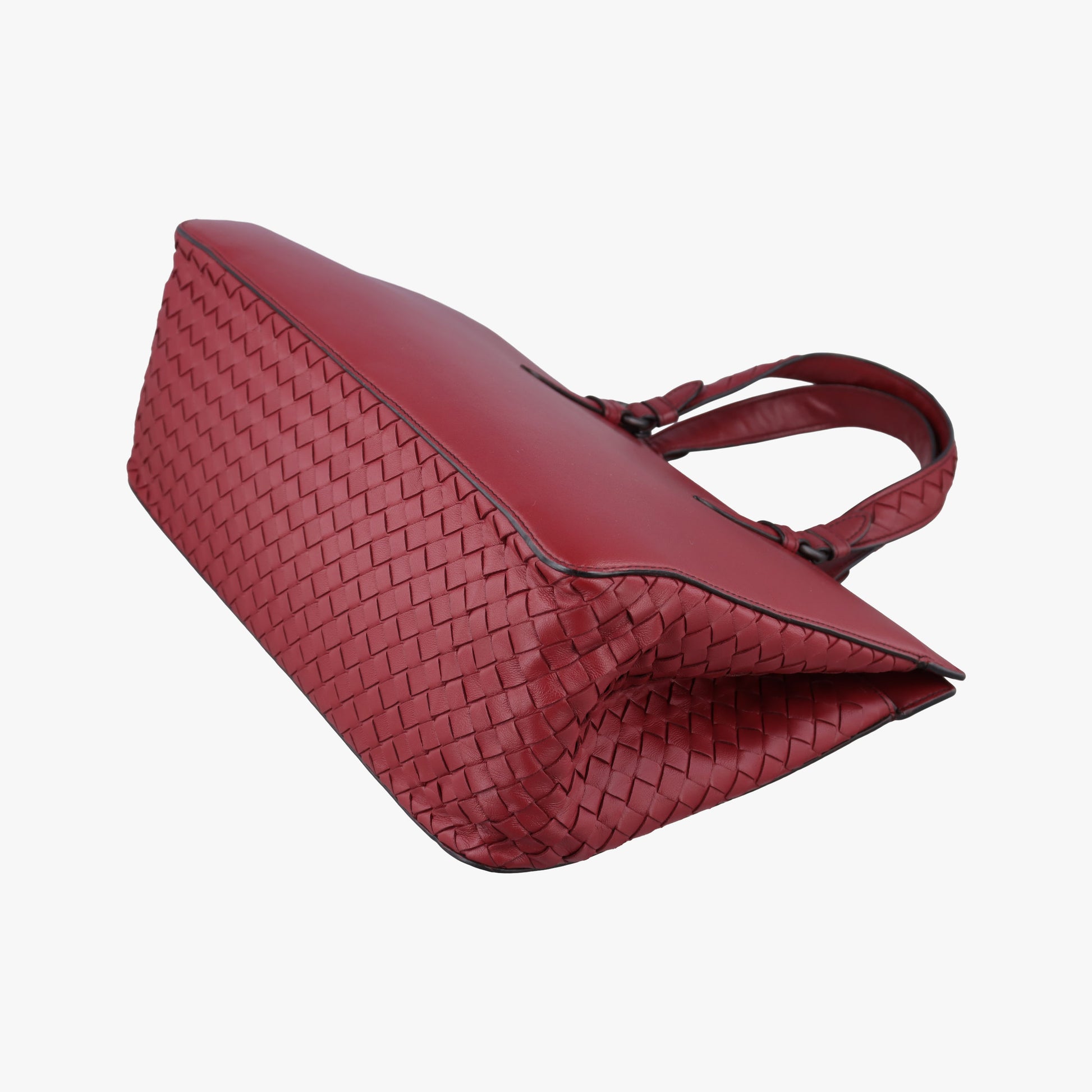 Intrecciato Ellitica Red lambskin B07612356Aイントレチャート エリティカ レッド ラムスキン B07612356A