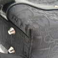 Trotter Flower Tote Black canvas×Leather 07-BO-1015トロッター フラワー トート ブラック キャンバス×レザー 07-BO-1015