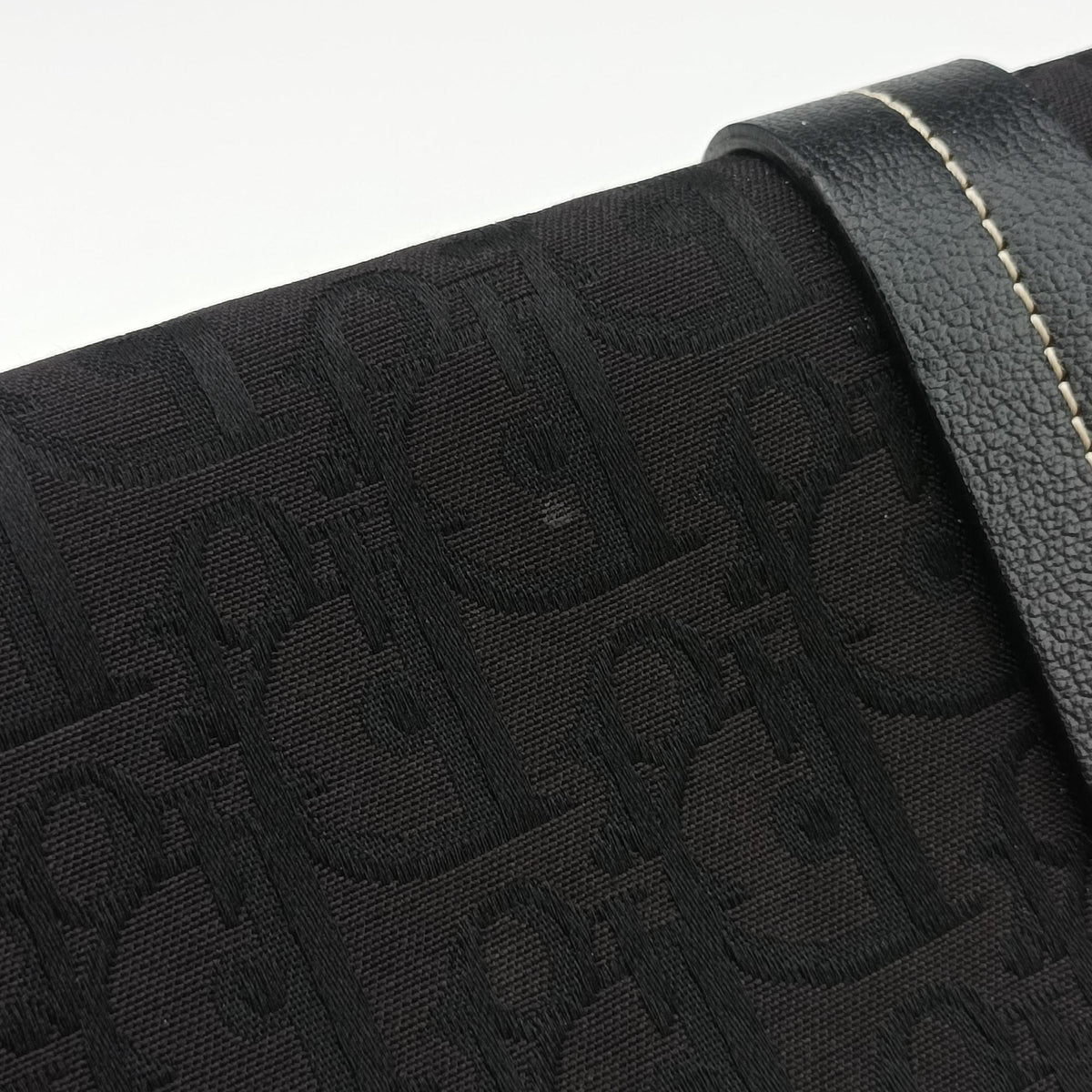 Trotter Flower Tote Black canvas×Leather 07-BO-1015トロッター フラワー トート ブラック キャンバス×レザー 07-BO-1015