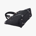 Trotter Flower Tote Black canvas×Leather 07-BO-1015トロッター フラワー トート ブラック キャンバス×レザー 07-BO-1015