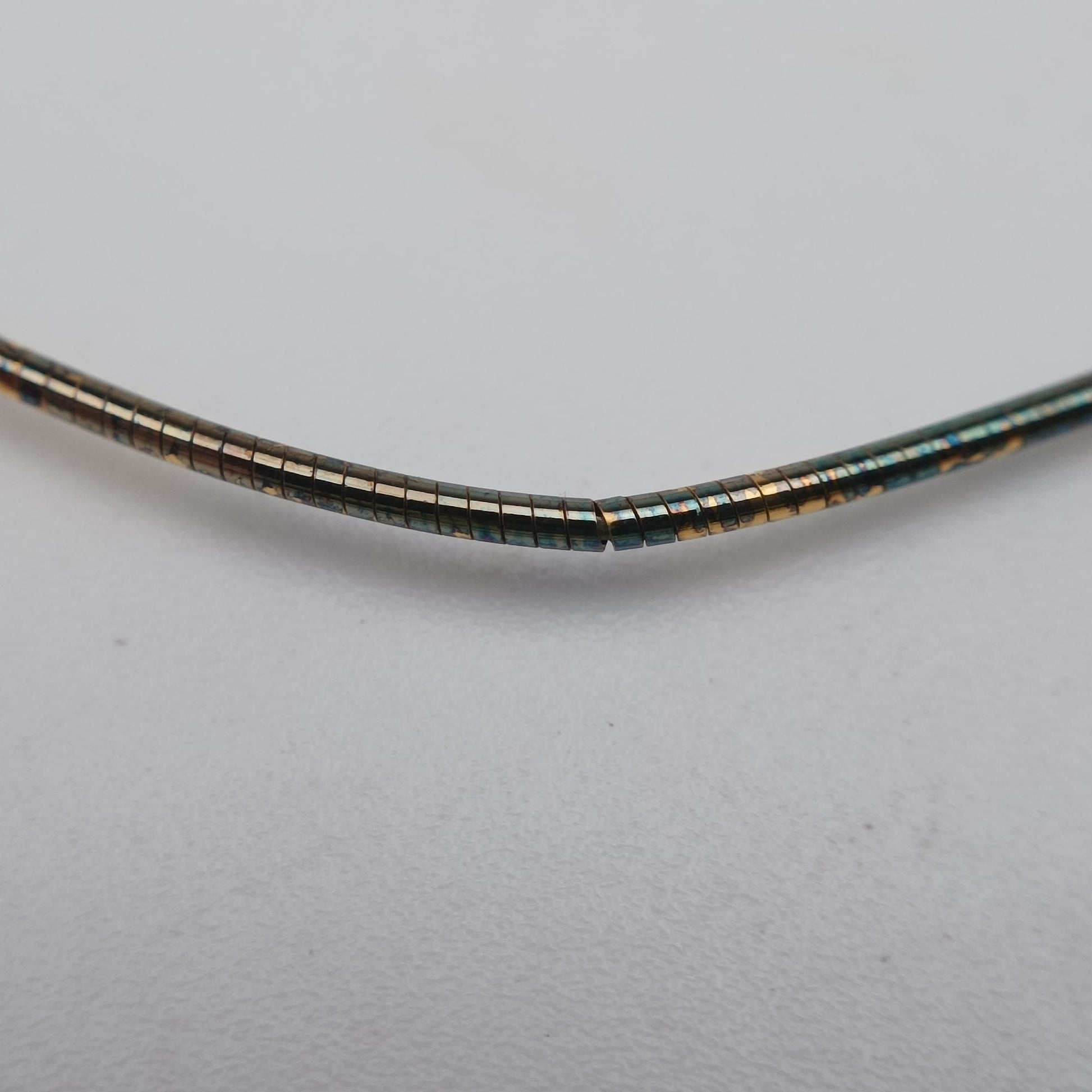 Pre-owned Hermes Pop H Golden×Blue GP  necklace | stylenewstar
