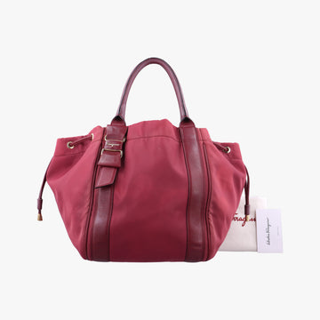 Drawstring Bag Red Nylon EE-21 0394巾着 バッグ レッド ナイロン EE-21 0394