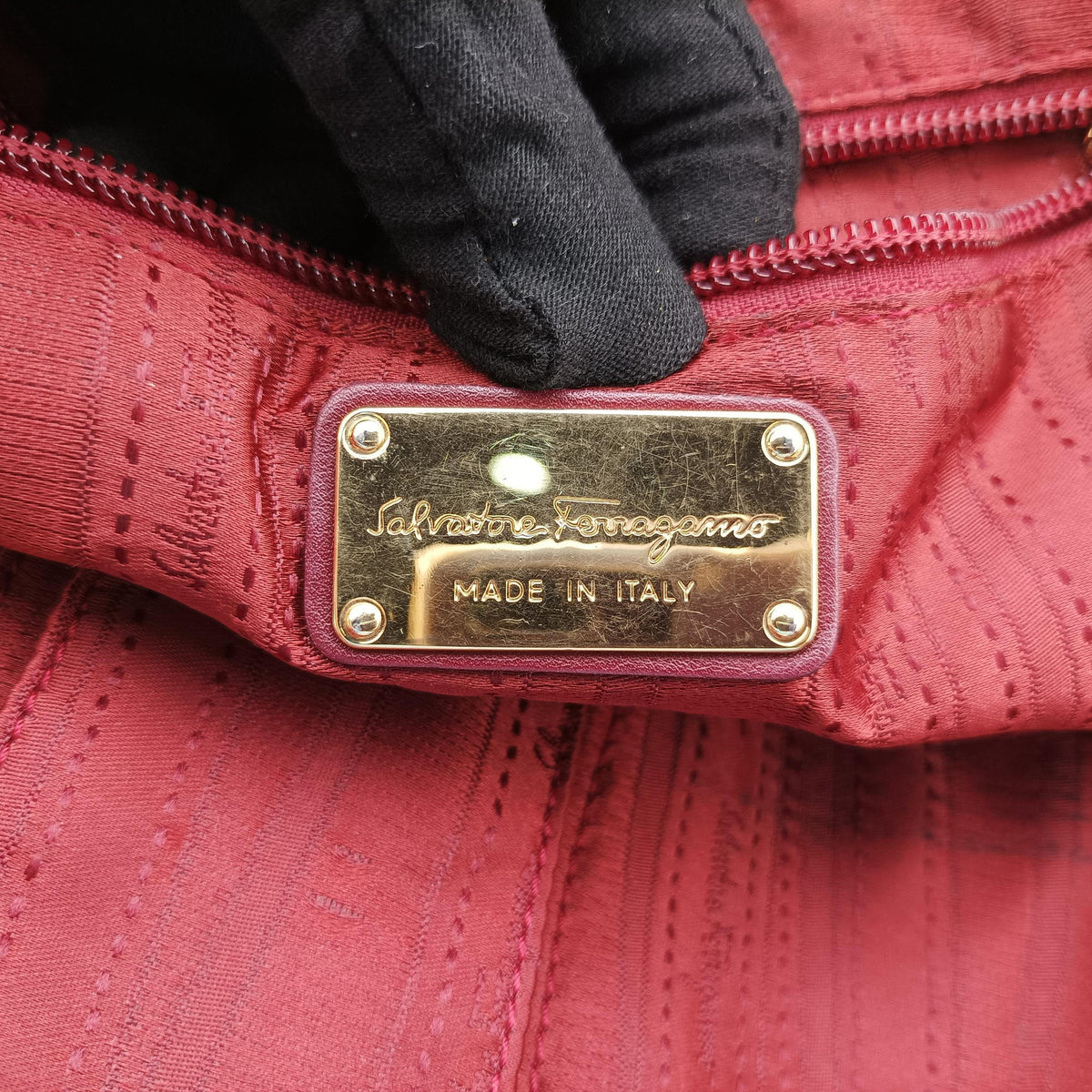 Drawstring Bag Red Nylon EE-21 0394巾着 バッグ レッド ナイロン EE-21 0394