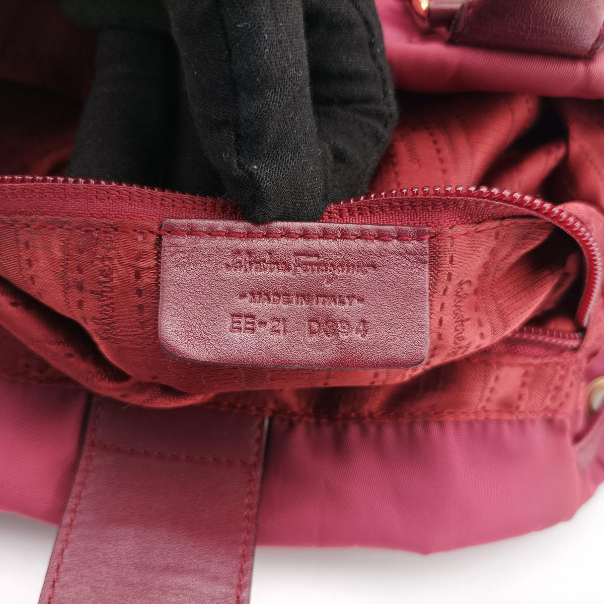 Drawstring Bag Red Nylon EE-21 0394巾着 バッグ レッド ナイロン EE-21 0394