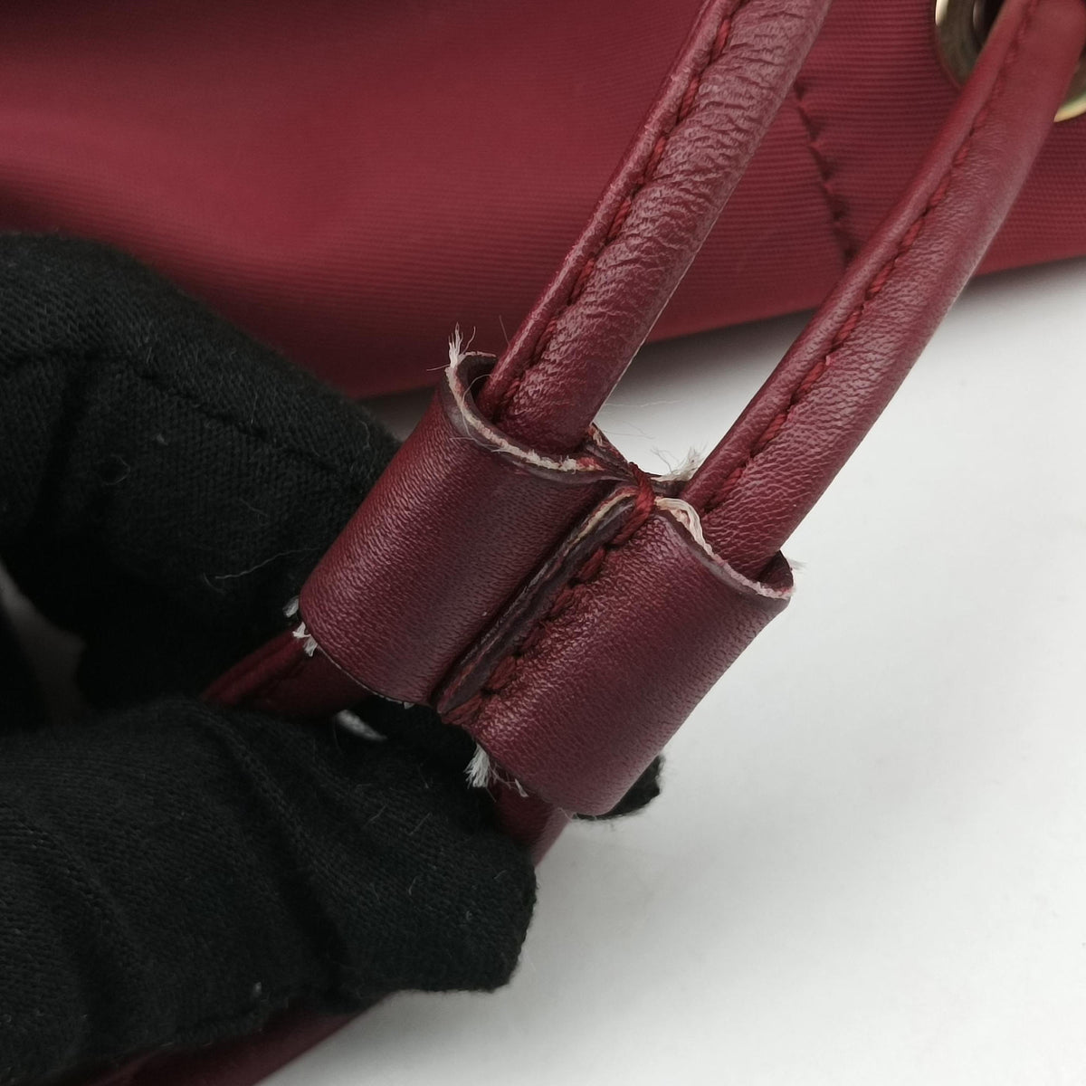 Drawstring Bag Red Nylon EE-21 0394巾着 バッグ レッド ナイロン EE-21 0394