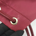 Drawstring Bag Red Nylon EE-21 0394巾着 バッグ レッド ナイロン EE-21 0394