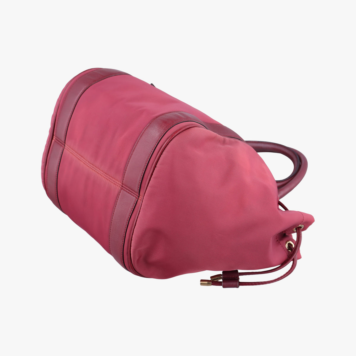 Drawstring Bag Red Nylon EE-21 0394巾着 バッグ レッド ナイロン EE-21 0394