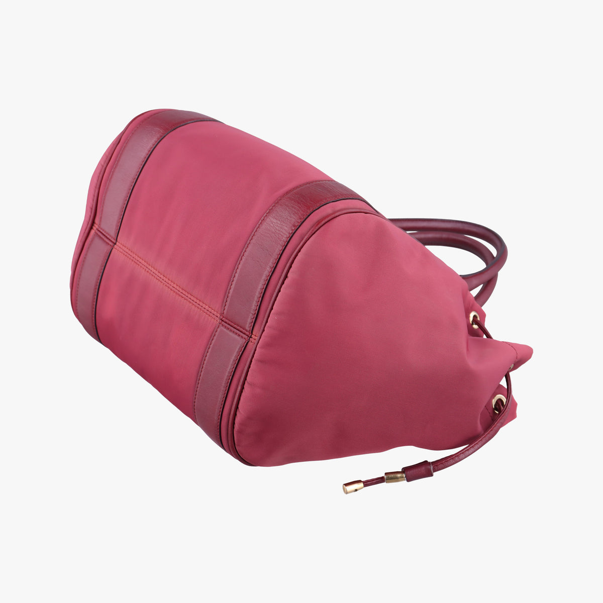 Drawstring Bag Red Nylon EE-21 0394巾着 バッグ レッド ナイロン EE-21 0394