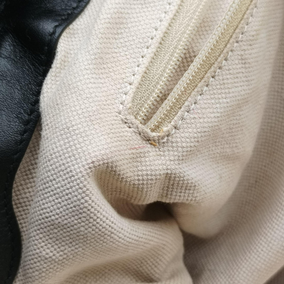 Sukey Diamante Beige×Black Canvas×Leather 247902 B9130789スーキーディアマンテ ベージュ×ブラック キャンバス×レザー 247902 B9130789