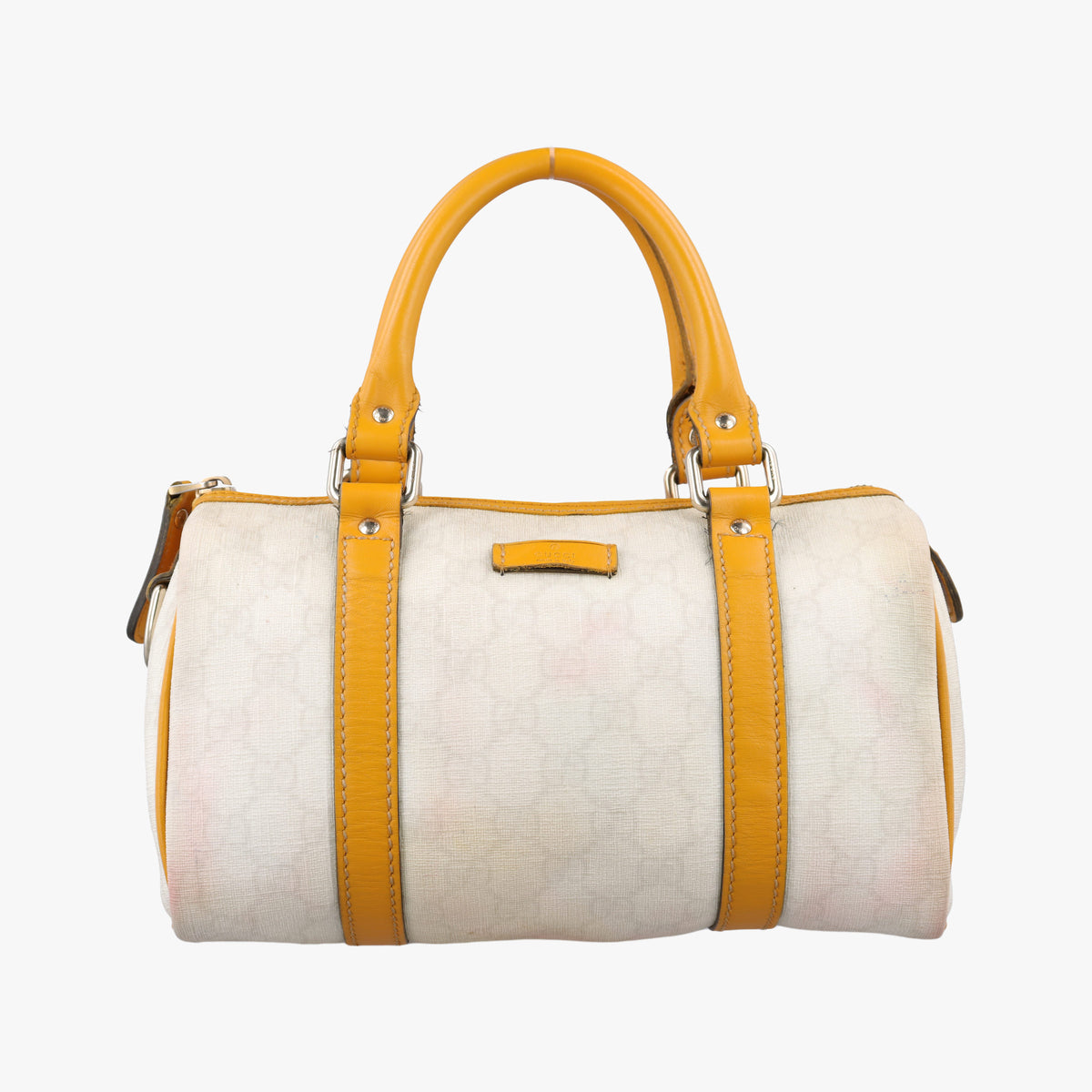 GG Plus GG Supreme Yellow×White PVC coated canvas 193604 C2495744GGプラス GGスプリーム イエロー×ホワイト PVCコーティングキャンバス 193604 C2495744