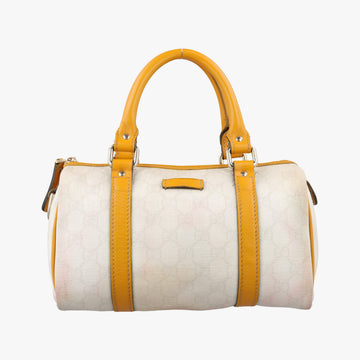 GG Plus GG Supreme Yellow×White PVC coated canvas 193604 C2495744GGプラス GGスプリーム イエロー×ホワイト PVCコーティングキャンバス 193604 C2495744