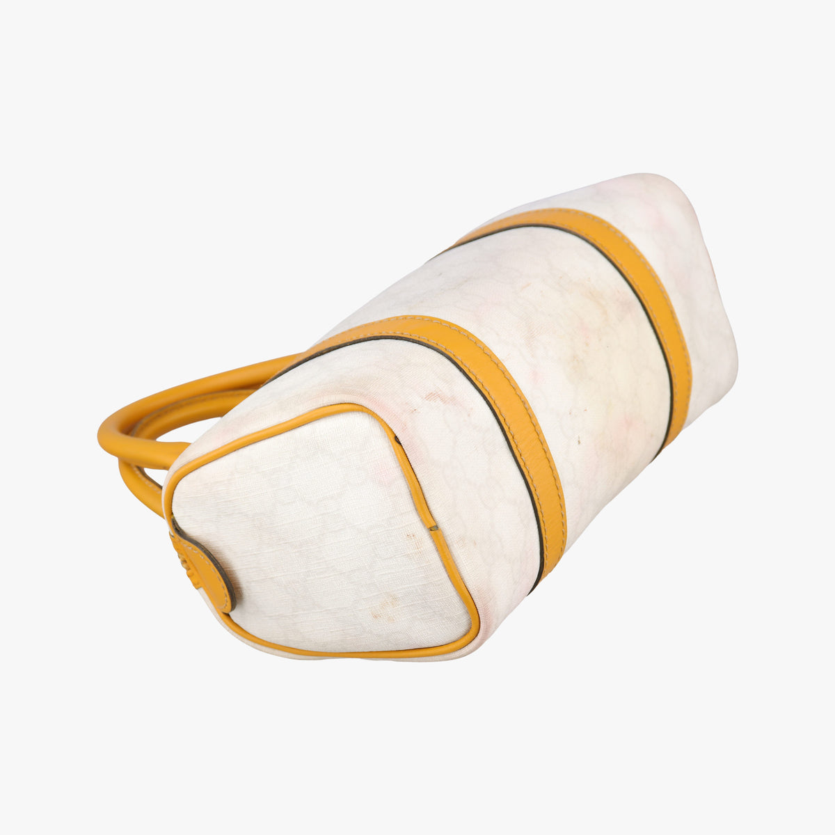GG Plus GG Supreme Yellow×White PVC coated canvas 193604 C2495744GGプラス GGスプリーム イエロー×ホワイト PVCコーティングキャンバス 193604 C2495744