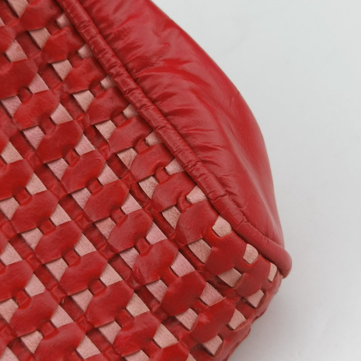 Frame Red Patent Leather 110がま口 レッド エナメルレザー 110