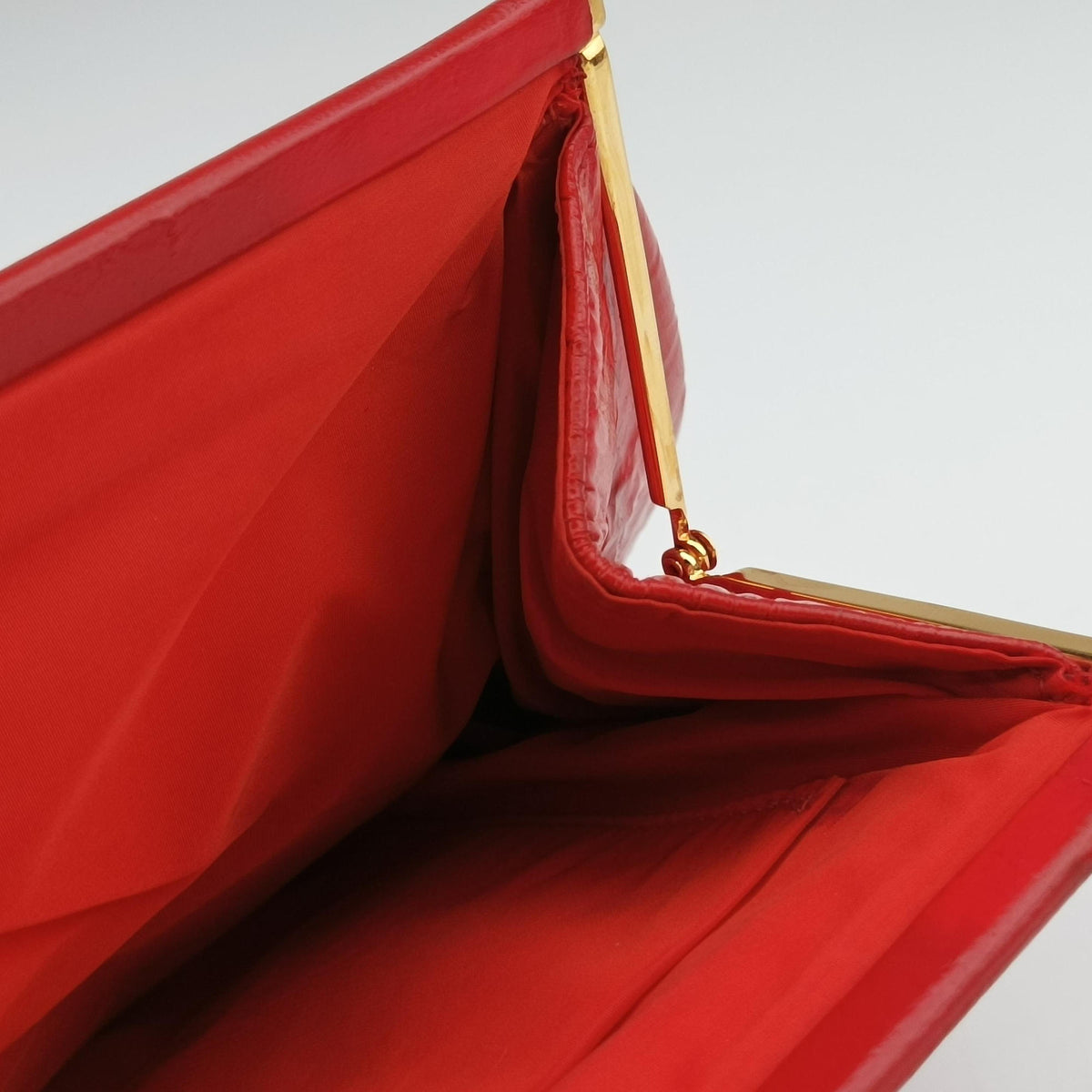 Frame Red Patent Leather 110がま口 レッド エナメルレザー 110