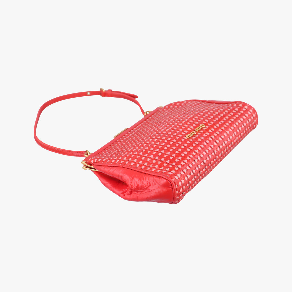 Frame Red Patent Leather 110がま口 レッド エナメルレザー 110