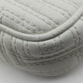 Pre-owned VERSACE Couture Greca pattern flap White Leather  shoulderbag | stylenewstar