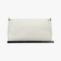 Pre-owned VERSACE Couture Greca pattern flap White Leather  shoulderbag | stylenewstar