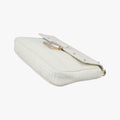 Pre-owned VERSACE Couture Greca pattern flap White Leather  shoulderbag | stylenewstar