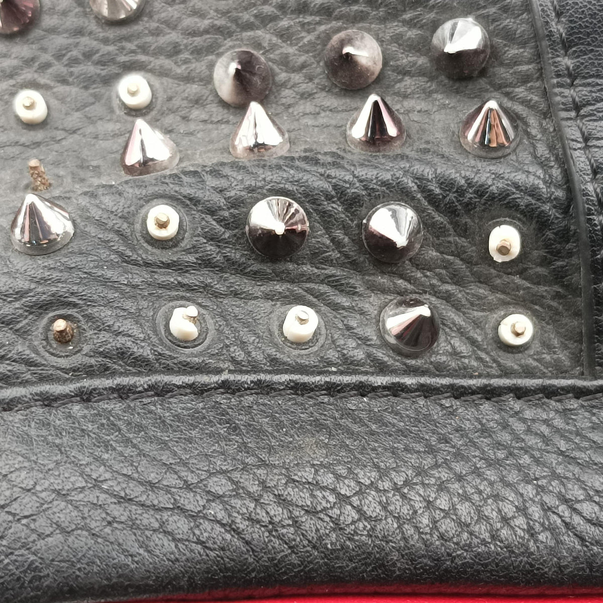 Explorafunk Black x Red leather エクスプロラファンク ブラック×レッド レザー 