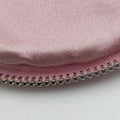 crystal-embellished round Pink silk x Rhinestone 1NR003 42クリスタル ラウンド ピンク シルク x ラインストーン 1NR003 42