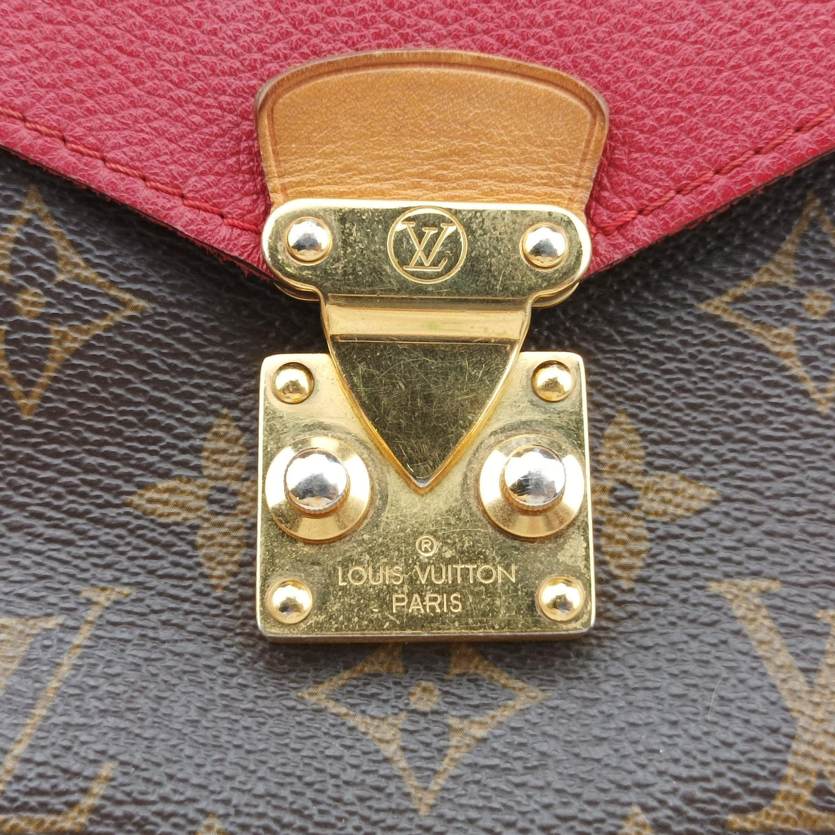 PALLAS Chain Brown×CERISE Monogram Canvas×calf leather M41201 MI3154パラス チェーン モノグラム/ブラウン×スリーズ モノグラムキャンバス×カーフレザー M41201 MI3154