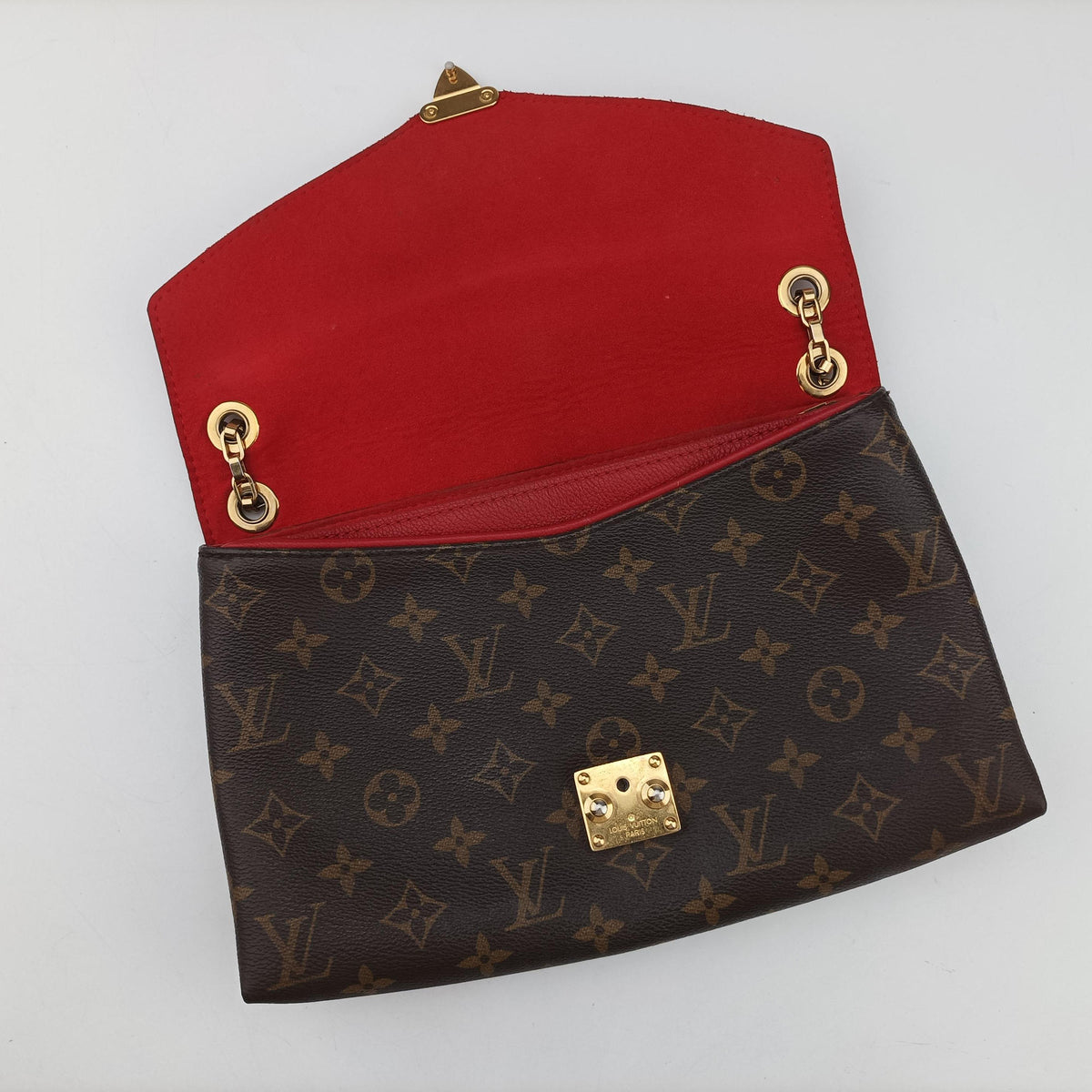 PALLAS Chain Brown×CERISE Monogram Canvas×calf leather M41201 MI3154パラス チェーン モノグラム/ブラウン×スリーズ モノグラムキャンバス×カーフレザー M41201 MI3154