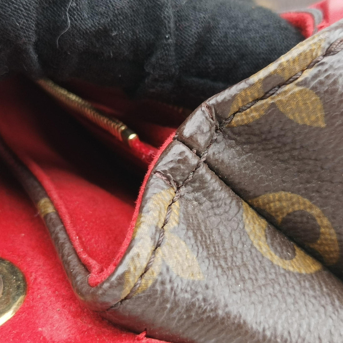 PALLAS Chain Brown×CERISE Monogram Canvas×calf leather M41201 MI3154パラス チェーン モノグラム/ブラウン×スリーズ モノグラムキャンバス×カーフレザー M41201 MI3154