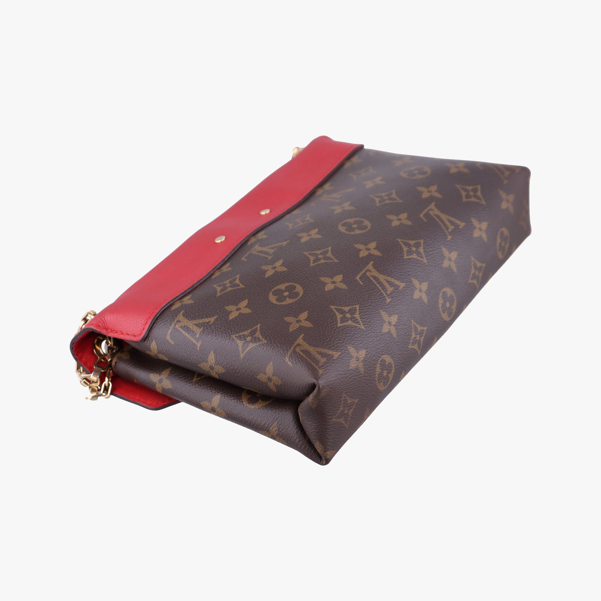 PALLAS Chain Brown×CERISE Monogram Canvas×calf leather M41201 MI3154パラス チェーン モノグラム/ブラウン×スリーズ モノグラムキャンバス×カーフレザー M41201 MI3154