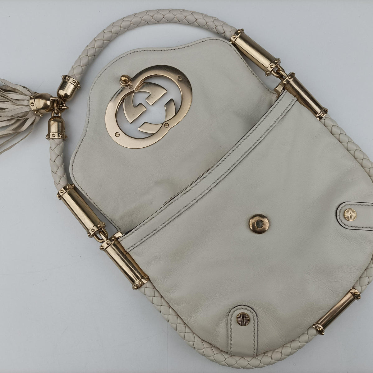 Dialux Britt Hobo White Leather 167733 ディアラックス ブリット ホーボー ホワイト レザー 167733 