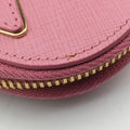 Phone Pouch Pink Saffiano Leather 85 Nフォンポーチ ピンク サフィアーノ レザー 85 N