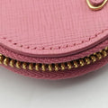Phone Pouch Pink Saffiano Leather 85 Nフォンポーチ ピンク サフィアーノ レザー 85 N