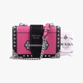 Cahier pink×Black Leather 1BH018 25カイエ ピンク×ブラック レザー 1BH018 25