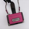Cahier pink×Black Leather 1BH018 25カイエ ピンク×ブラック レザー 1BH018 25