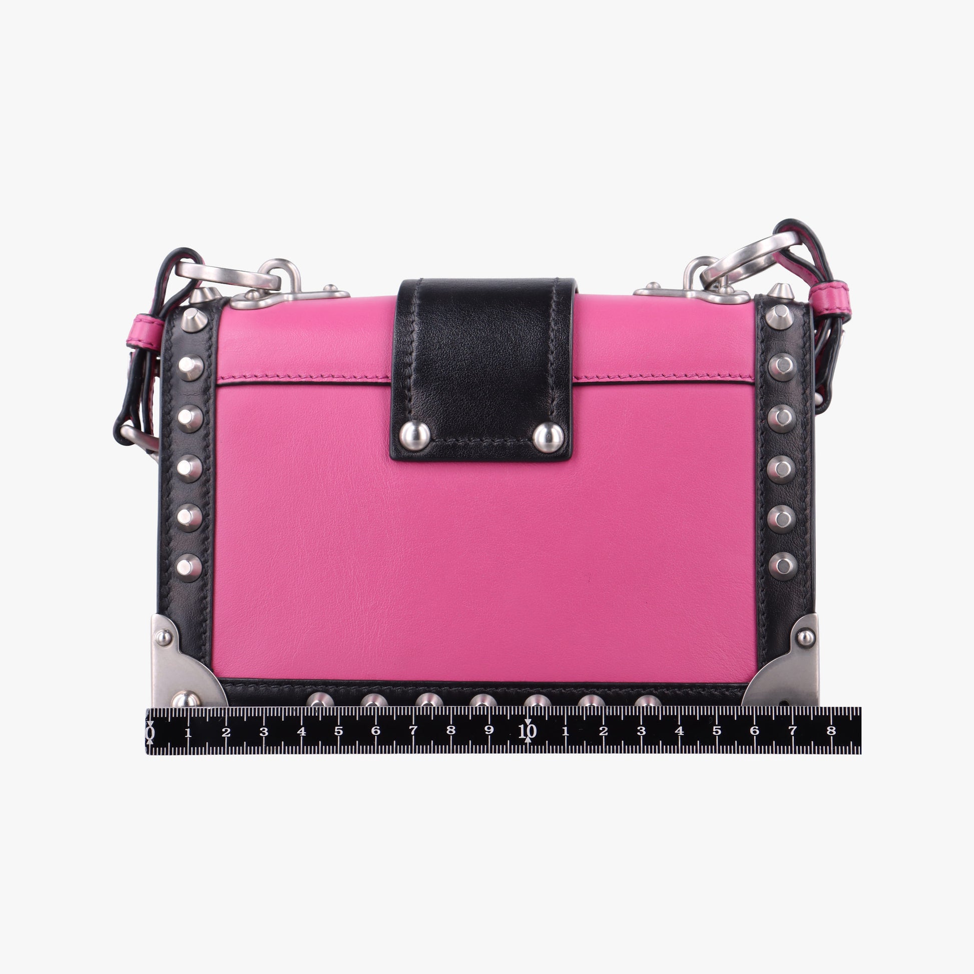 Cahier pink×Black Leather 1BH018 25カイエ ピンク×ブラック レザー 1BH018 25