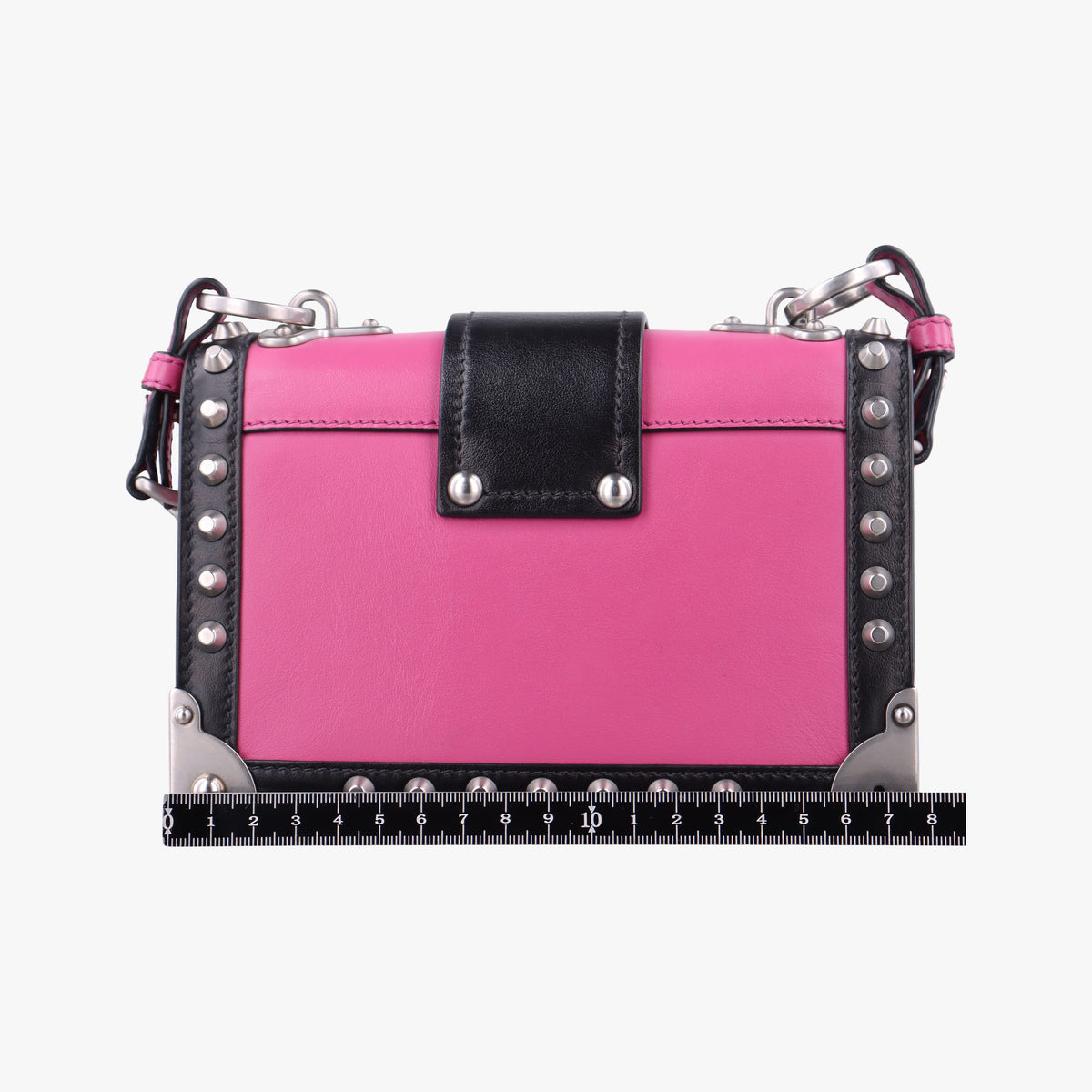 Cahier pink×Black Leather 1BH018 25カイエ ピンク×ブラック レザー 1BH018 25