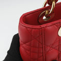 Lady Dior Red lambskin 18-MA-0186レディディオール レッド ラムスキン 18-MA-0186