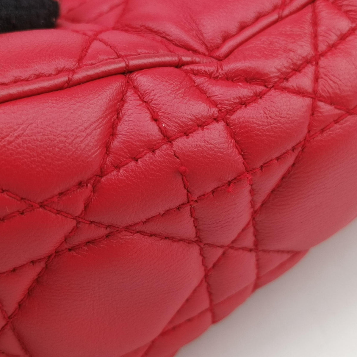 Lady Dior Red lambskin 18-MA-0186レディディオール レッド ラムスキン 18-MA-0186