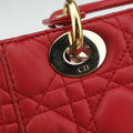 Lady Dior Red lambskin 18-MA-0186レディディオール レッド ラムスキン 18-MA-0186