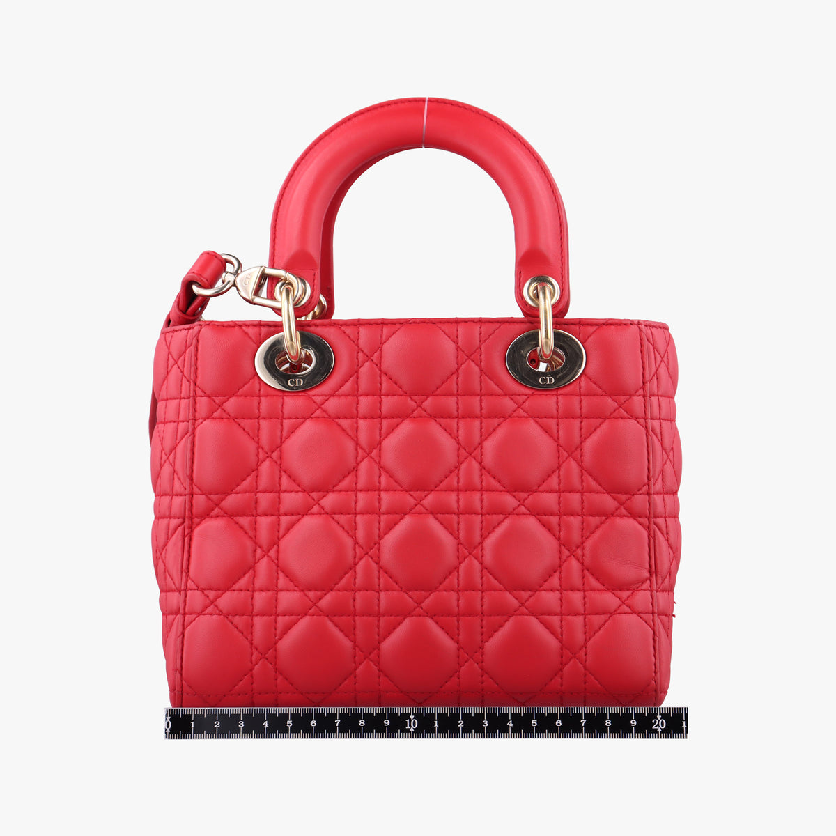 Lady Dior Red lambskin 18-MA-0186レディディオール レッド ラムスキン 18-MA-0186