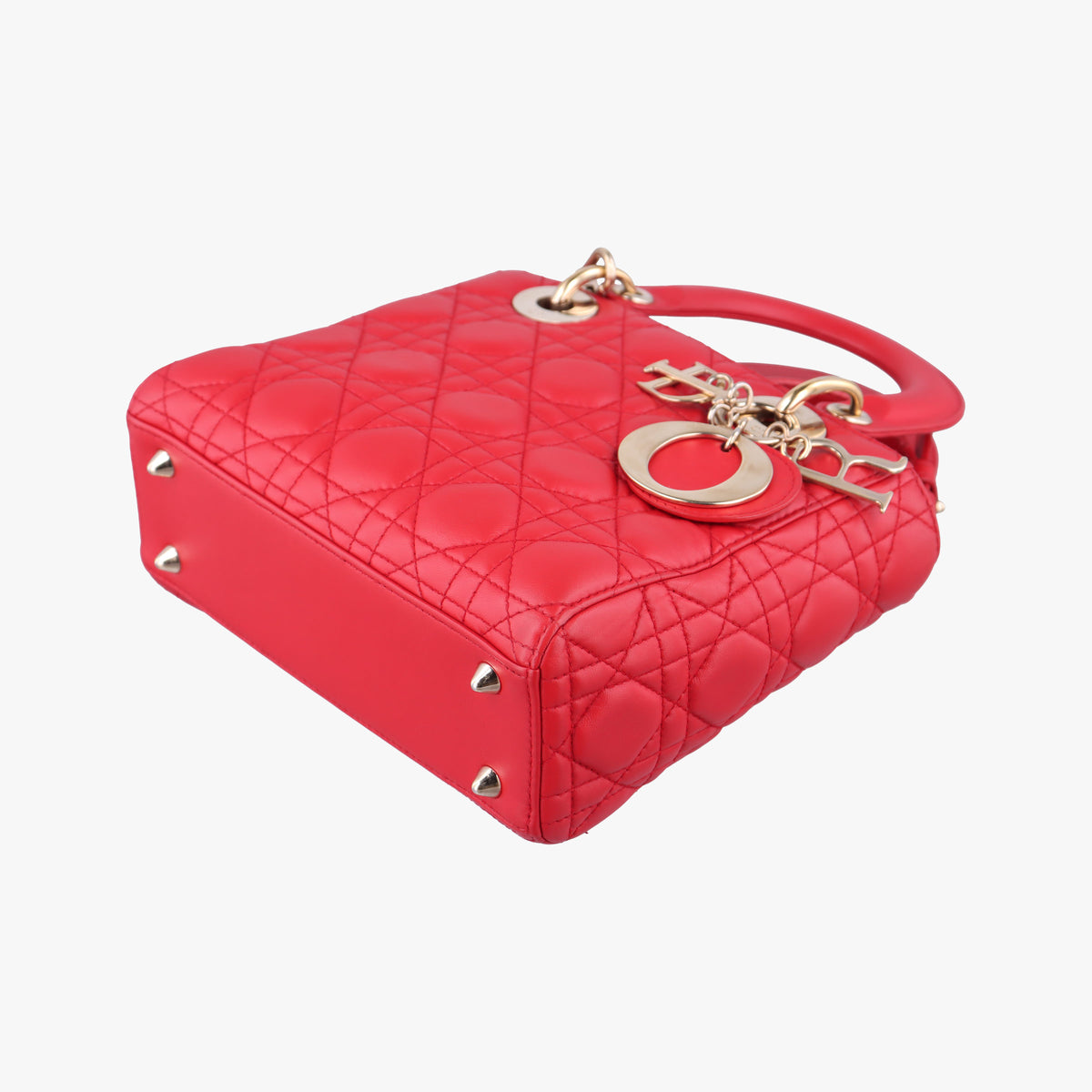 Lady Dior Red lambskin 18-MA-0186レディディオール レッド ラムスキン 18-MA-0186