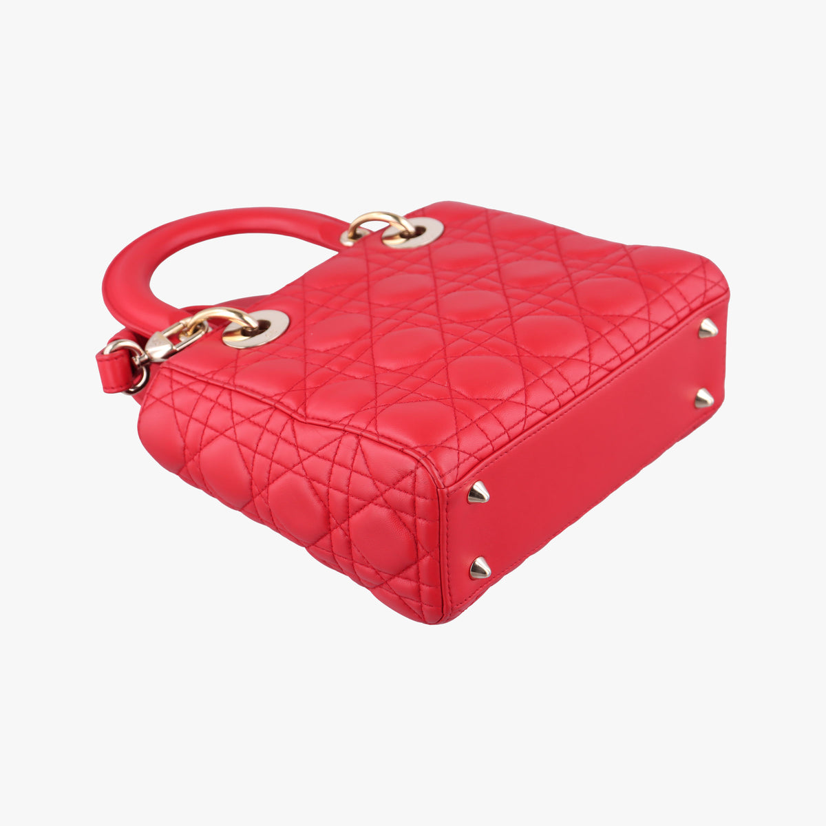 Lady Dior Red lambskin 18-MA-0186レディディオール レッド ラムスキン 18-MA-0186