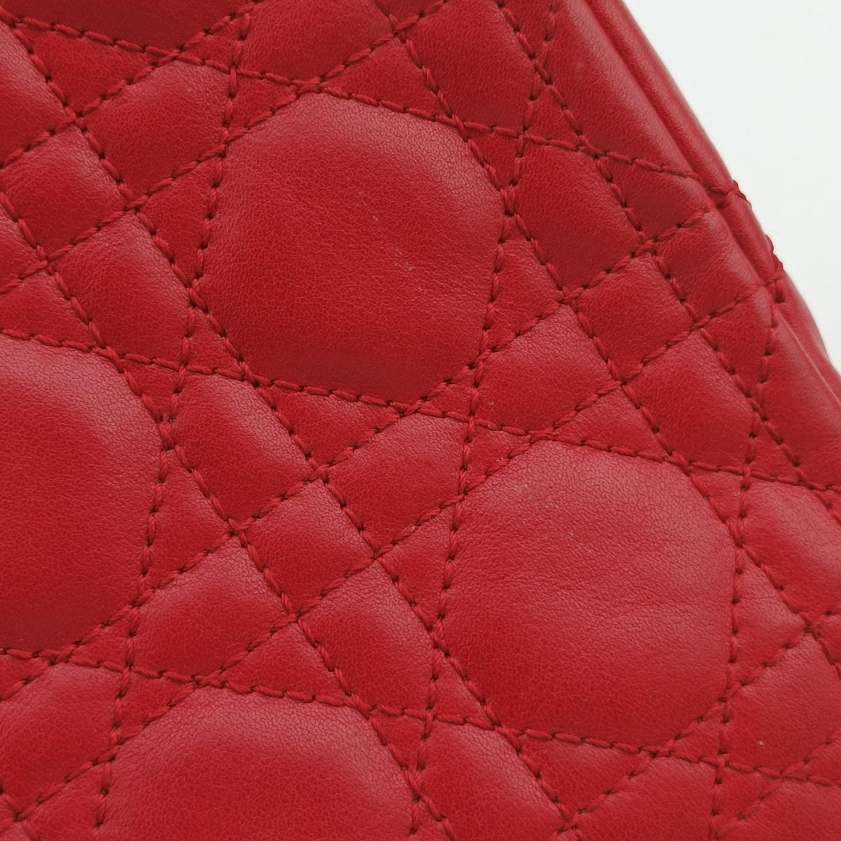 Lady Dior Red lambskin 17-BO-1101レディディオール レッド ラムスキン 17-BO-1101