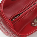 Lady Dior Red lambskin 17-BO-1101レディディオール レッド ラムスキン 17-BO-1101