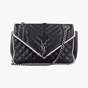 ENVELOPE Black×White Leather 428125 TCT428125.1016エンベロープ ブラック×ホワイト レザー 428125 TCT428125.1016