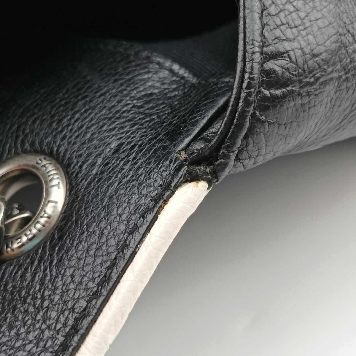 ENVELOPE Black×White Leather 428125 TCT428125.1016エンベロープ ブラック×ホワイト レザー 428125 TCT428125.1016