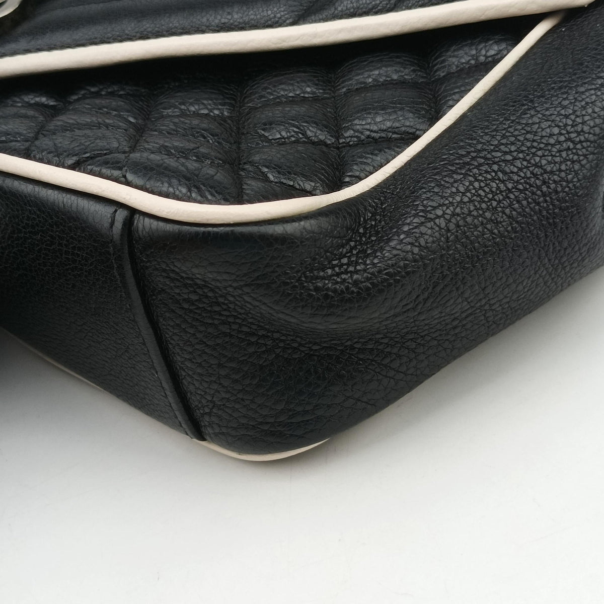 ENVELOPE Black×White Leather 428125 TCT428125.1016エンベロープ ブラック×ホワイト レザー 428125 TCT428125.1016