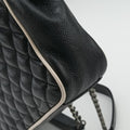 ENVELOPE Black×White Leather 428125 TCT428125.1016エンベロープ ブラック×ホワイト レザー 428125 TCT428125.1016