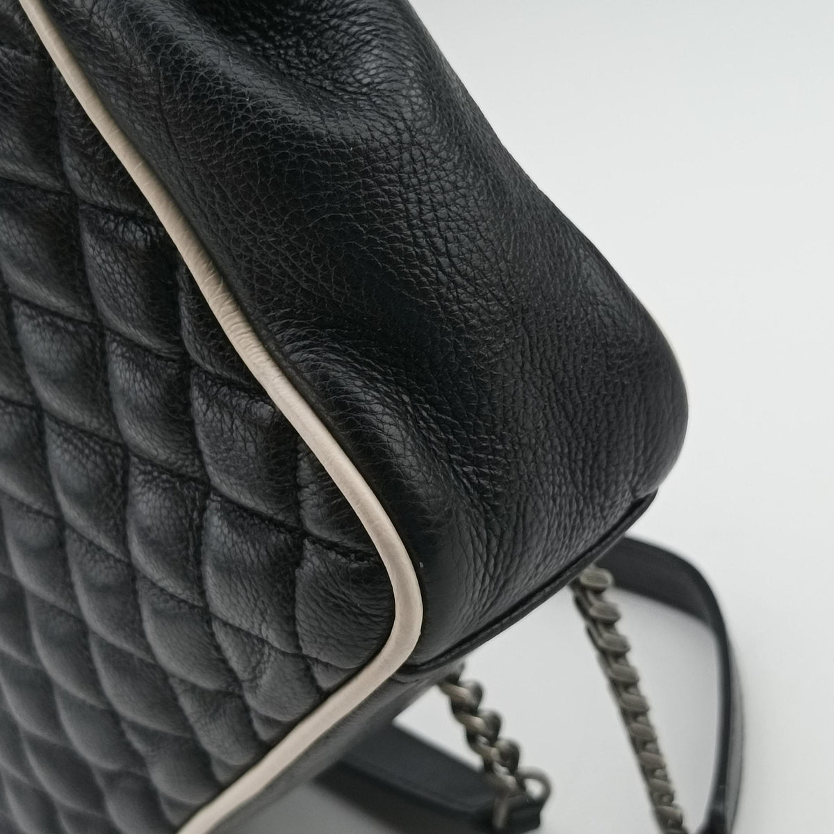 ENVELOPE Black×White Leather 428125 TCT428125.1016エンベロープ ブラック×ホワイト レザー 428125 TCT428125.1016